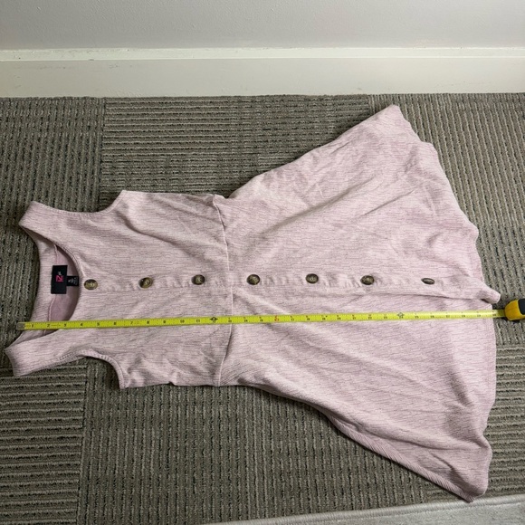 iZ Byer Girls Pink Dress Brown Buttons - Picture 5 of 5